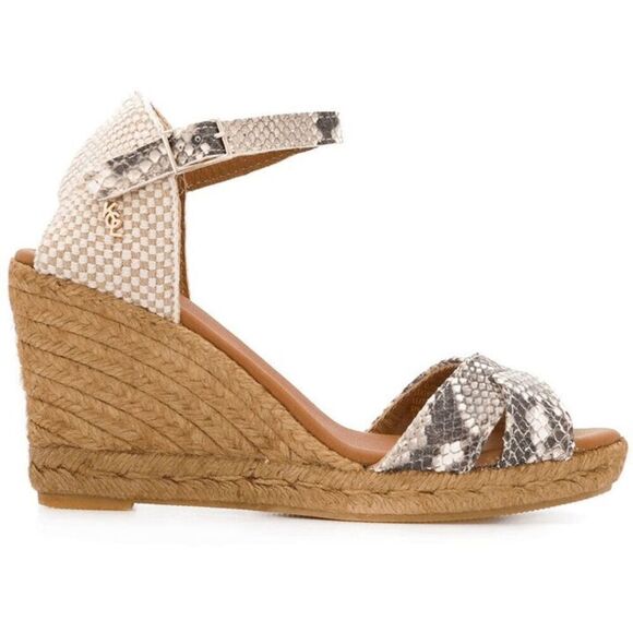 Kurt Geiger Women's Leona Wedge Espadrille Sandals - Grey 8M - Picture 8 of 11